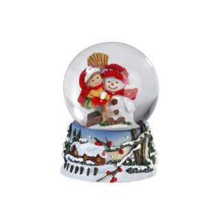 Inge Glas - Schneekugel - Schneemann - 6,5 cm