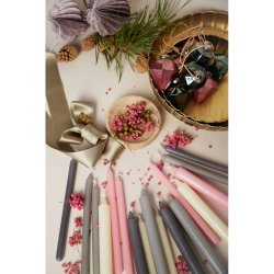 ARTE - Stabkerze - 11 cm - Paraffin - Hellgrau