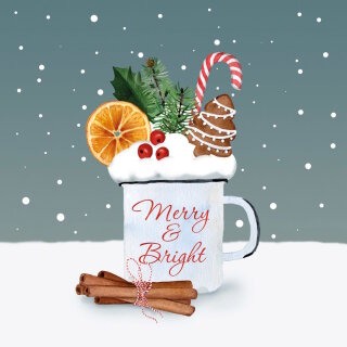 PPD - Servietten - Merry & Bright - 33 x 33 cm - 20 Stk