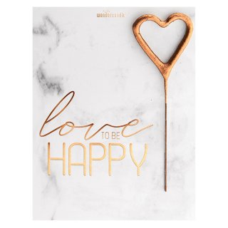 Wondercandle - Mini Wondercard - Love, happy