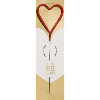 Wondercandle - Spotlight - All you need is Love - Herz Rot