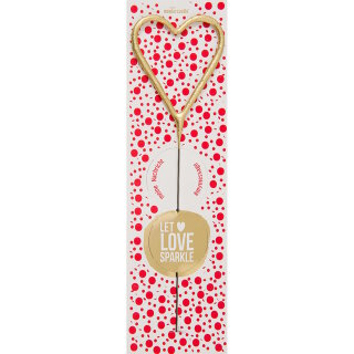 Wondercandle - Spotlight - Let love sparkle - Herz Gold