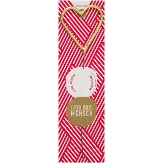 Wondercandle - Spotlight - Lieblingsmensch - Herz Gold