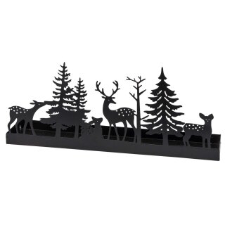 Gehlmann - Metallleiste - Tanne/Reh - 45 cm - schwarz