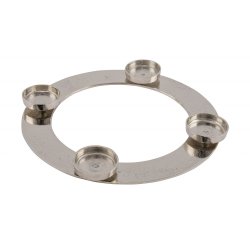 Gehlmann - Alukranz - 4 Kerzenhalter - 41 cm - silber