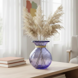 DIJK - Vase - Recycling Glas - 20 x 20 x 24 cm - lilac