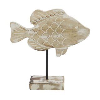 DIJK - Fisch auf Fuß - Mangoholz - Weiß