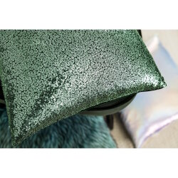 MAGMA Heimtex - Kissenhülle - GLITTER - 40x40 cm - jade