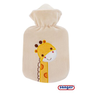 Sänger - Wärmflasche - Velourbezug - Giraffe Zulu