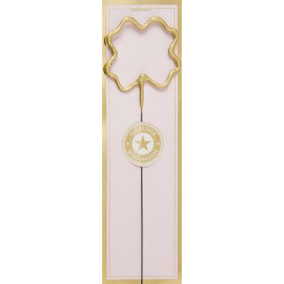 Wondercandle - Kleeblatt - Goldstück - Rosa