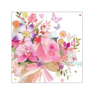 PPD - Servietten - Rose Bouquet - 25 x 25 cm - 20 Stk