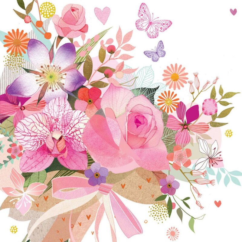 Servietten Rosa 33x33 Cm - 3-lagig, 20 Stück, Für Feste & Feiern