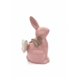 Gilde - Vase - Hasenfigur - Aurelia - Schmetterlingmotiv...