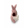 Gilde - Vase - Hasenfigur - Aurelia - Schmetterlingmotiv - Porzellan - 6,5x11x13,5 cm - braun