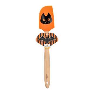 Birkmann - Teigschaber - Halloween - Kätzchen mit Fledermaus Ausstecher