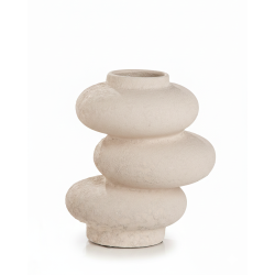 Gilde - Vase - Keramik - Hellgrau