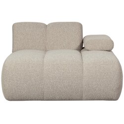 woood - Mojo - Sofa - Bouclé - Beige Meliert - Rechts