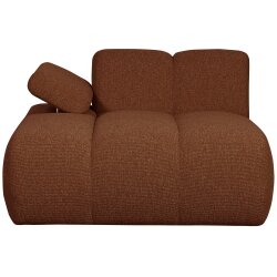 woood - Mojo - Sofa - Bouclé - Rostbraun Meliert -...