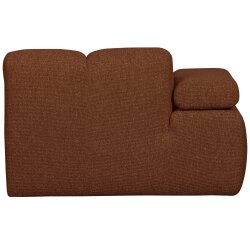 woood - Mojo - Sofa - Bouclé - Rostbraun Meliert - Links
