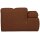 woood - Mojo - Sofa - Bouclé - Rostbraun Meliert - Links
