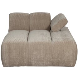 woood - Mojo - Sofa - Geripppter Webstoff - Dunkelsand -...