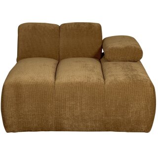 woood - Mojo - Sofa - Geripppter Webstoff - Honiggelb - Rechts
