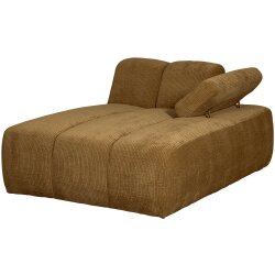woood - Mojo - Sofa - Geripppter Webstoff - Honiggelb - Rechts