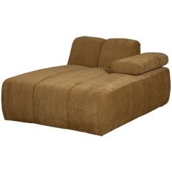 woood - Mojo - Sofa - Geripppter Webstoff - Honiggelb - Rechts
