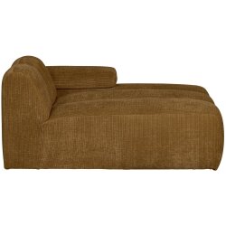 woood - Mojo - Sofa - Geripppter Webstoff - Honiggelb - Rechts