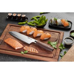GEFU - Santokumesser - ENNO - Kullenschliff - 18 cm