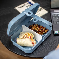 Koziol - Lunchbox - Pascal - mit Trennsteg - Grau - L