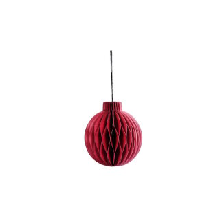 Inge Glas - Kugelhänger - Papier - 9,5 cm - dunkelrot