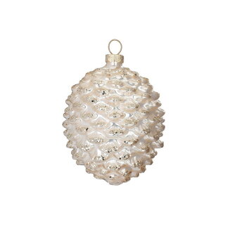Inge Glas - Zapfen - Glas - 8 cm - Champagne