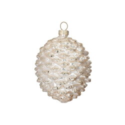 Inge Glas - Zapfen - Glas - 8 cm - Champagne