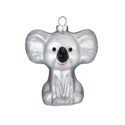 Inge Glas - Koala - Glas - 10,5 cm - Silber