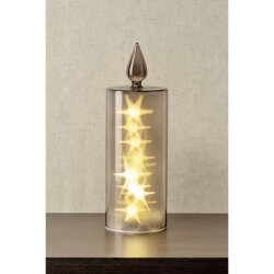 Leonardo - LED Kerze - Silenzio - 27 cm - grau