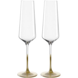 Leonardo - 2 Sektgläser - gold - 280 ml