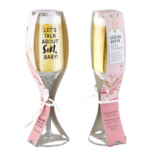 Gilde - Einzelnes Sektglas - Let´s talk about Sekt, Baby!