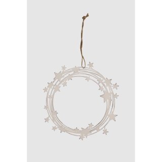 ARTE - Kranzhänger - Cynzia - 19 cm - ant. weiß - M