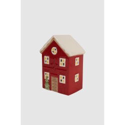 ARTE - Deko-Haus - Kelis - Keramik - 9x6x13 cm - rot