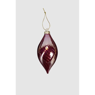 ARTE - Weihnachtszapfen - Tamelia - 6x14 cm - rot schimmer