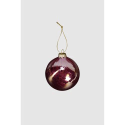ARTE - Weihnachtskugel - Tamelia - 8 cm - rot schimmer