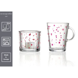 Ritzenhoff & Breker - Becher - Sternengestöber - 380 ml -Rot