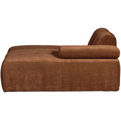 woood - Mojo - Sofa - Geripppter Webstoff - Rostbraun - Rechts