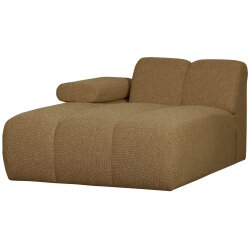 woood - Mojo - Sofa - Bouclé - Gelb-Braun Melange - Links