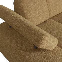 woood - Mojo - Sofa - Bouclé - Gelb-Braun Melange - Links