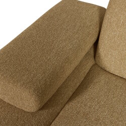 woood - Mojo - Sofa - Bouclé - Gelb-Braun Melange - Links