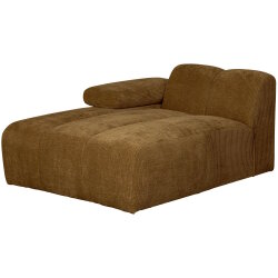 woood - Mojo - Sofa - Gerippter Webstoff - Honiggelb - Links