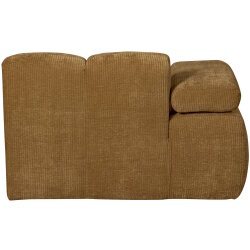 woood - Mojo - Sofa - Gerippter Webstoff - Honiggelb - Links
