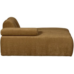 woood - Mojo - Sofa - Gerippter Webstoff - Honiggelb - Links